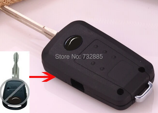 Brand New Uncut Blade Key Case For Hyundai Accent 1 Button Modified Folding Flip Remote Key