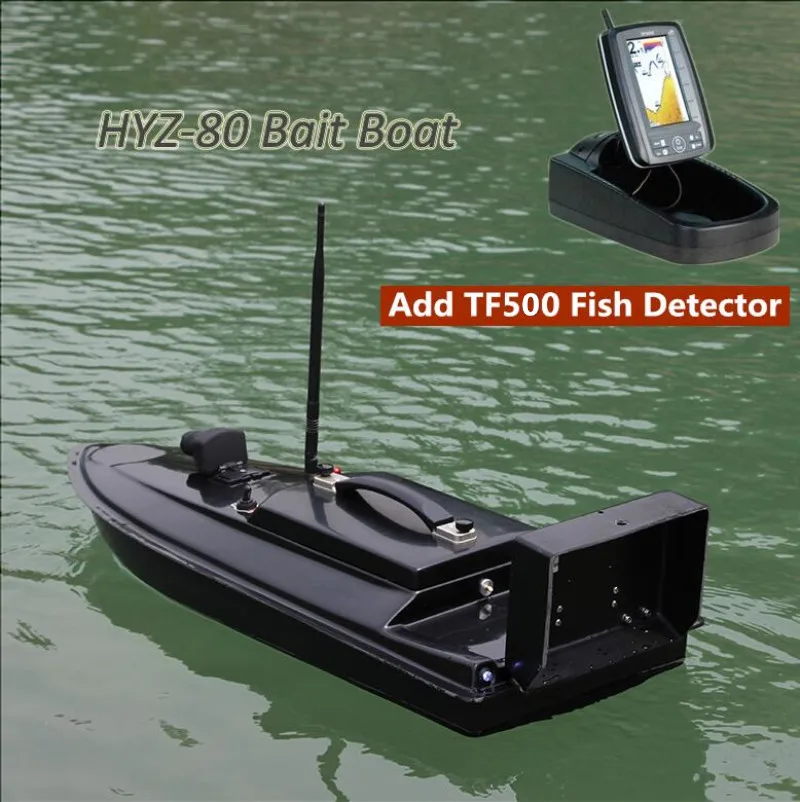 Intelligent Sea Fishing Dipping RC Boat HYZ-80 remote control fish feeding hook bait boat Add GPS Fish Finder Automatic cruise 3