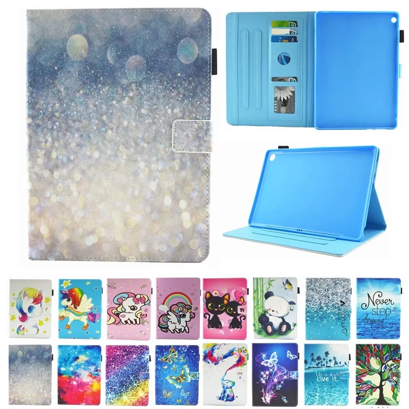 

Painting Unicorn Cute Leather Case For Media Pad M3 Lite 10 Tablet PC Case For Huawei Mediapad M3 Lite 10.1 BAH-W09 BAH-AL00