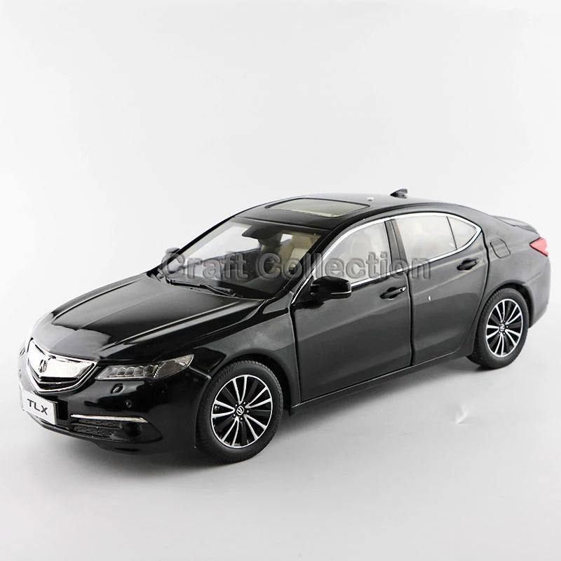 

* Black 1:18 Honda Acura TLX 2015 Luxury Vehicle Diecast Model Show Car Miniature Toys Alloy Gifts Collection Minicar