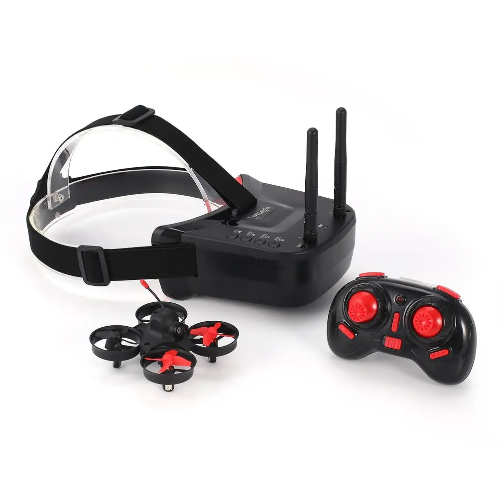 

Mini RC Racing Drone Quadcopter 5.8G 40CH FPV Camera Aircraft with 3in Headset Auto-searching Goggles Receiver Monitor