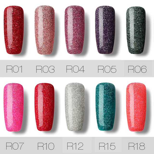 Rosalind Top Ing Led Uv Polish Nail Gel Glitter Rainbow Colors Rosalind Top Ing Led Uv Polish Nail Gel Glitter Rainbow Colors 7ml