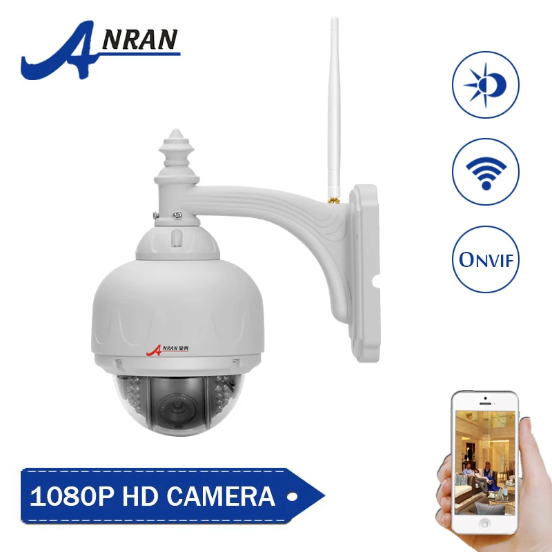 ANRAN PT Series 2.0MP 1080P H.264 HD Pan Tilt Dome WiFi Surveillance Camera P2P IP Network Video Security CCTV Wireless Camera