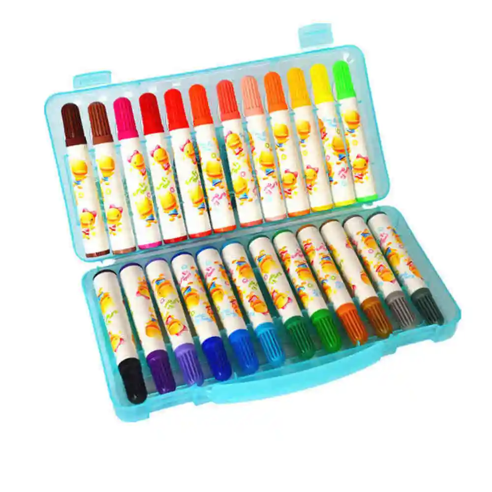 

SIMBALION 24 Color Pen Art Marker Drawing set colors Children Watercolor pen safe non-toxic water washing graffiti health