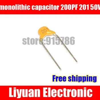 

Free shipping MLCC / monolithic capacitor 200PF 201 50V multi-layer ceramic capacitor / pitch 5.08MM / Accuracy 10%