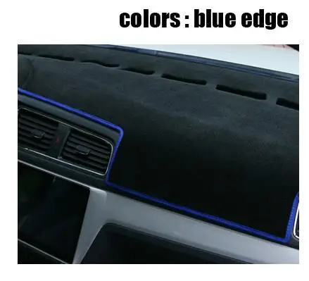 RKCA приборной панели автомобиля охватывает мат для Ford Focus 2012- левым dashmat pad Даш инструмент платформы аксессуары - Название цвета: Синий