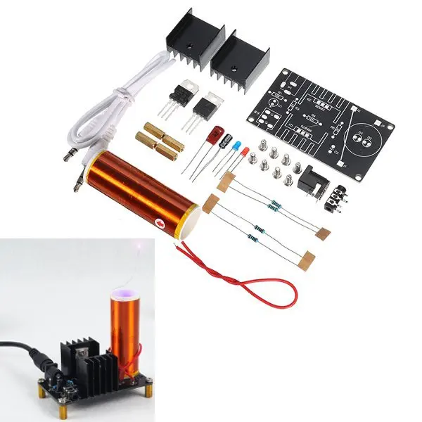 LEORY Mini DC 15 24 В Музыка для Tesla катушки DIY наборы плазменная сирена спикер наука