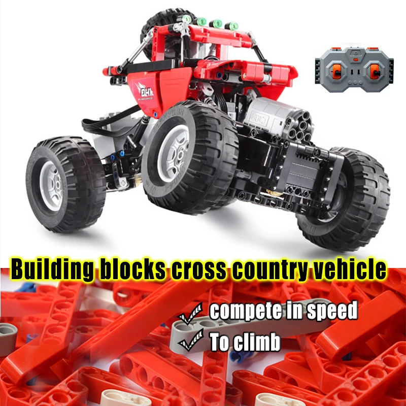 

2018 New Technic Remote Control Electric Off-Road Vehicles Model Building Block Bricks Kits DIY Compatible Kid Toys Climbing Car