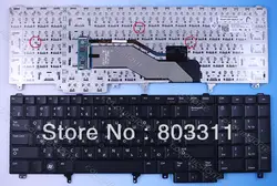 Новый русский клавиатура ноутбука для E6520 E5520 С TrackPoint без Подсветка Черный русский клавиатур nsk-dw0uc