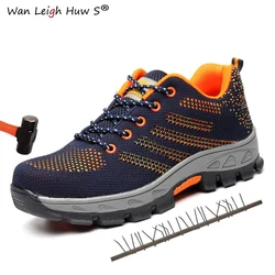 35~46 Outdoor Men Anti-slip Steel Puncture Proof Construction Safety Boots Work Shoes Men's Breathable Steel Toe Cap Safety Shoe 35~46 Outdoor Men Anti-slip Steel Puncture Proof Construction Safety Boots Work Shoes Men's Breathable Steel Toe Cap Safety Shoe