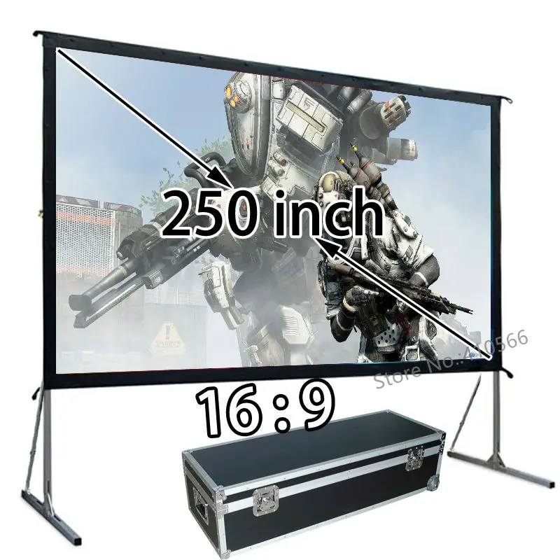 Big Quick Install Heavy Duty Frame Projector Projection Screen 250inch