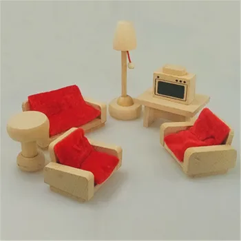 

Creative Small furniture Mode Set Home Decor Kids Room kitchen Baby Gift Simulation Bedroom/Bathroom/Living Baby Toys