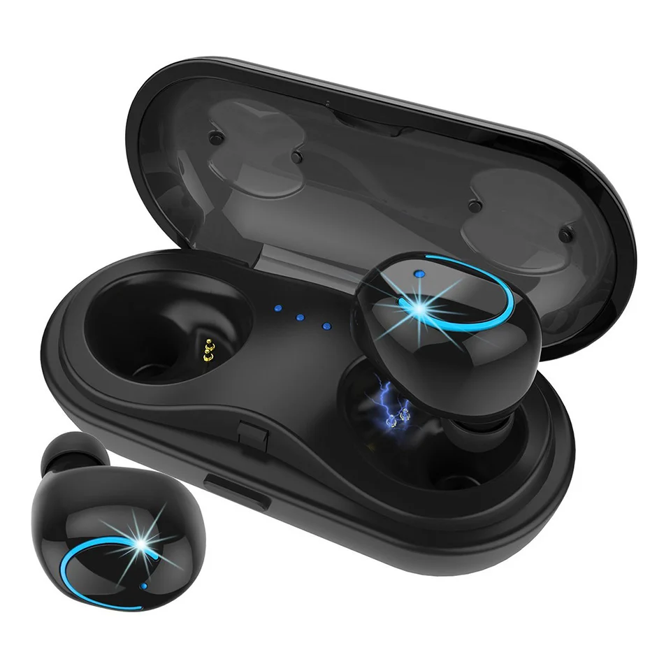 

Mini Twins Bluetooth Earphone LED Wireless Earbuds Double Two Stereo mic In ear Headphone for iPhone 7 Samsung HTC Xiaomi