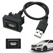 Mayitr Car Dashboard Flush Mount 2.0 USB Extension Lead Cable Interface Adapter Cord For Toyota High Quality