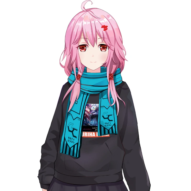 Зимней одежды в стиле унисекс шарф с рисунком из аниме GC Guilty Crown Yuzuriha Inori косплей