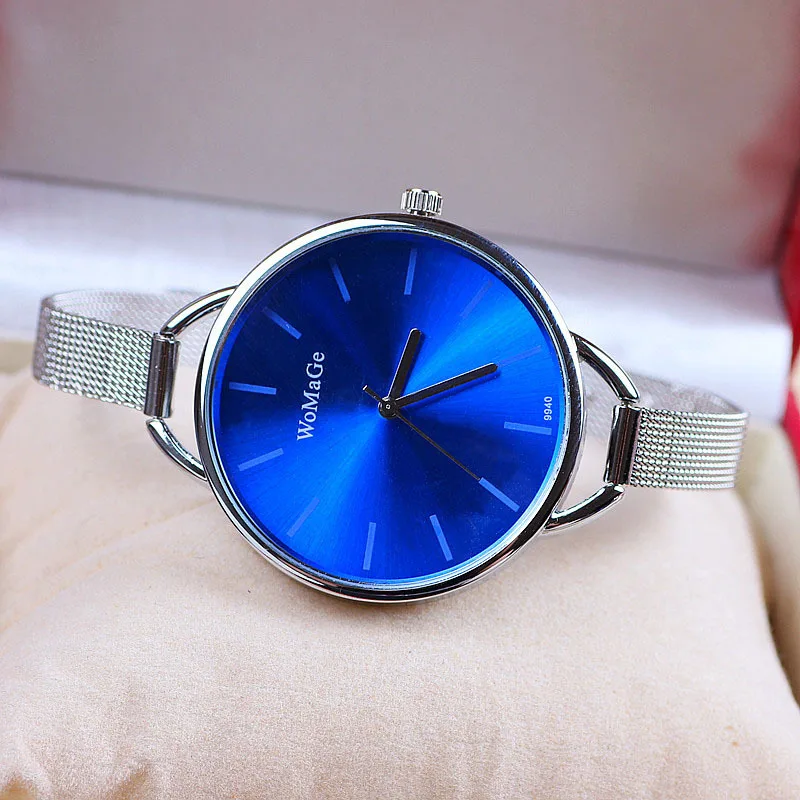 

2016 Fashion Silver Watches for Women Dress bracelet Watches Quartz Watch Stainless Steel Watches Relogio Feminino Gift Clock