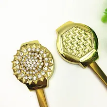 Стиль Подсолнух tieback украшения дома занавес аксессуары зажим магнитная пряжка галстук Кристалл Сплав магниты#2 шт