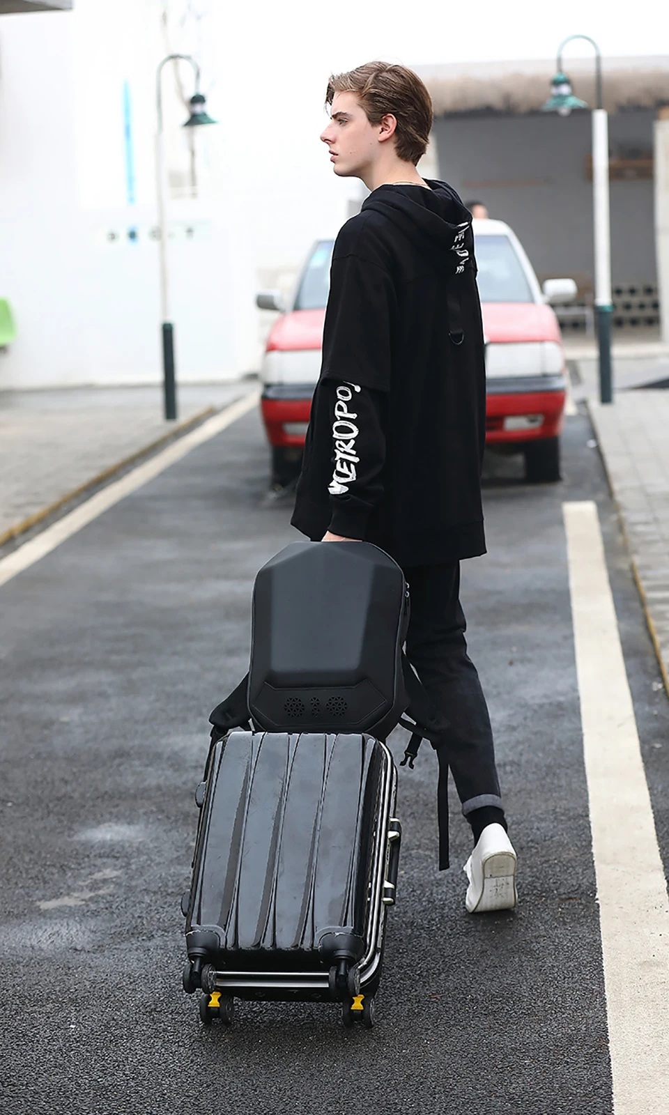 OZUKO мужской рюкзак 15," для ноутбука, Модный водонепроницаемый рюкзак для подростков, многофункциональный мужской рюкзак для путешествий, рюкзаки с USB зарядкой