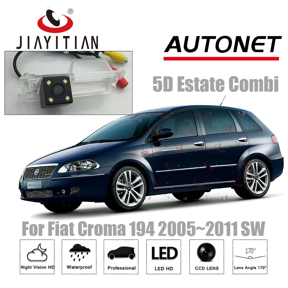 Камера заднего вида JiaYiTian для Fiat Croma 2 2007 2005 ~ 2011/CCD камера ночного видения номерного