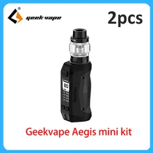 2 шт. Geekvape Aegis mini 80 Вт комплект с батареей 2200 мАч как чипсет aegis mini mod& 5,5 мл Cerberus tank vs aegis legend mod