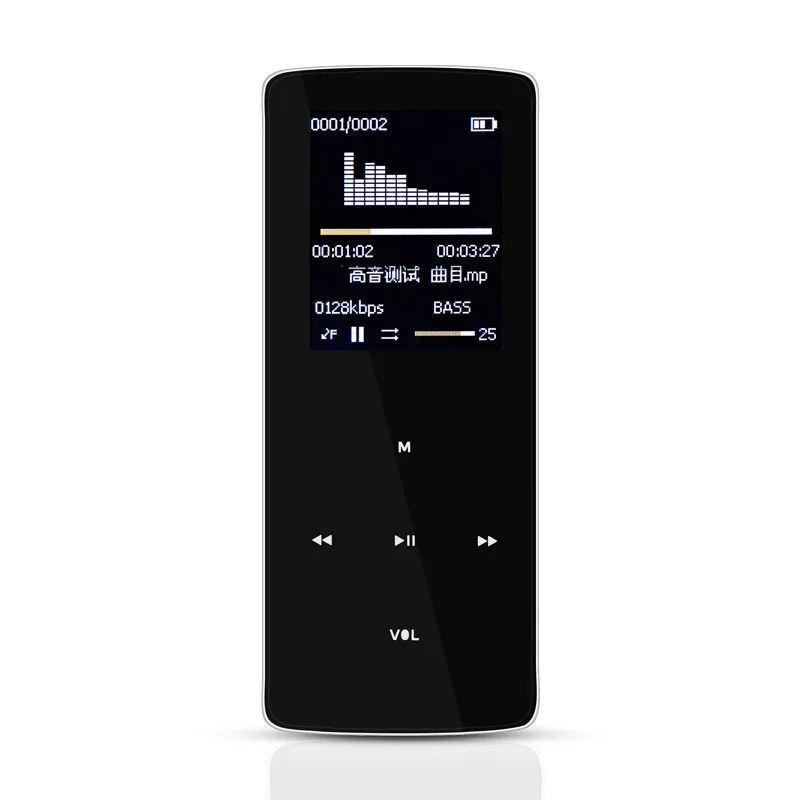 ONN 8 г Bluetooth MP3 мини аудио плеер HIFI MP3 плеер с Шагомер записи изображения FM поддержка TF присутствует arm ремешок, наушники