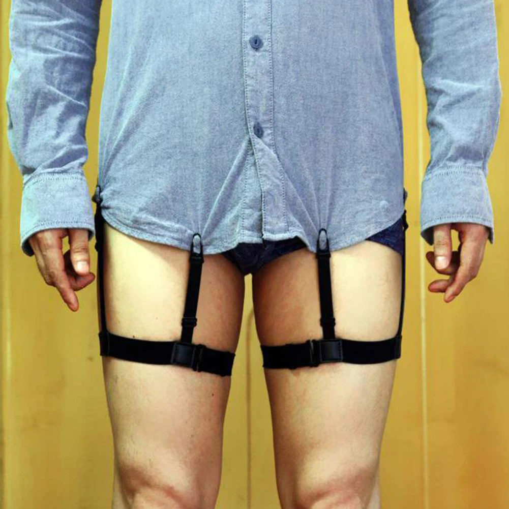 30 пар для мужчин Рубашка Остается подвязки эластичный нейлон регулируемый скольжения держатели рубашка складка-водоотталкивающий ремень