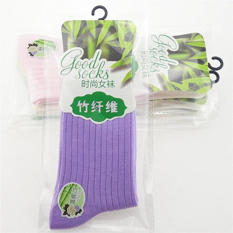 6 пар, женские носки, весна-лето, высококачественные Носки ярких цветов из бамбукового волокна, модные женские удобные хлопковые женские носки