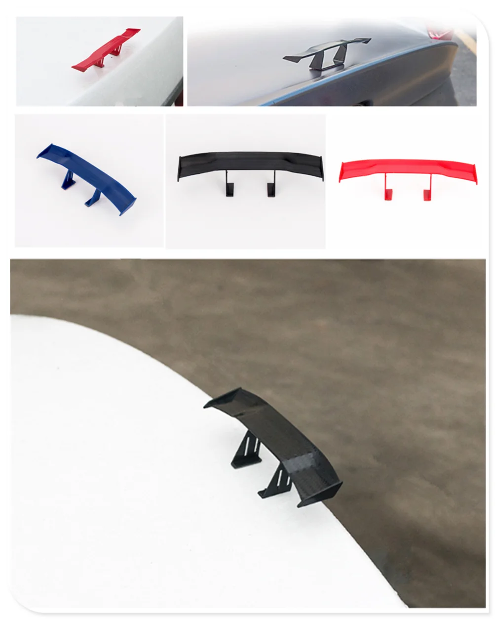 

Car mini tail modified fixed wing free punching personality accessories for BMW 330e M235i Compact 520d 518d 428i 530d 130i