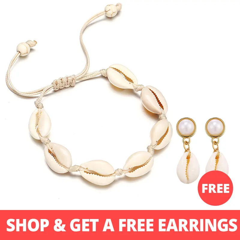 Buy-1-get-1-Gift-Fashion-Nature-Shell-Bracelets-Bangles-For-Women-New-Tassel-Strand-Bracelet (1)