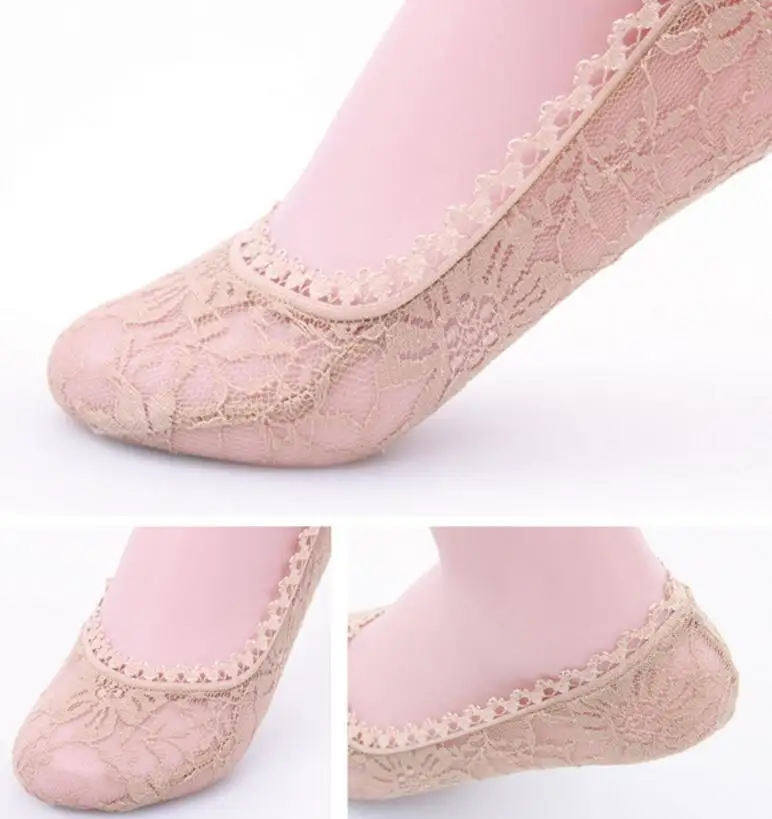 Кружевные тапочки носки 1 пара невидимые носки laciness летние цветочные носки с закрытым носком женские носки