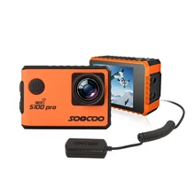 Экшн Спортивная камера SOOCOO S100 pro Novatek 96660 IMX078 пульт дистанционного управления со сверхвысоким разрешением Ultra HD, 4 K, WiFi, водонепроницаемая, с gps дистанционного 2," сенсорный экран с ЖК-дисплеем