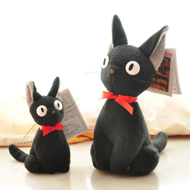 Большой размер Jiji Cat Studio Ghibli Hayao Miyazaki Kiki черная Jiji плюшевая кукла игрушка Kawaii черная кошка Kiki мягкая игрушка для детей