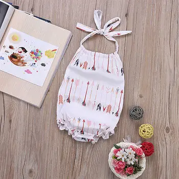 

Fashion Cute Baby Infant Girls Clothes Romper Jumpsuit Sets Outfits White 1PCS Girls Romper