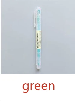 Флуоресцентный маркер студент конфеты цвета двуглавый порошковой грубые gladient флэш-mar Кер - Цвет: green