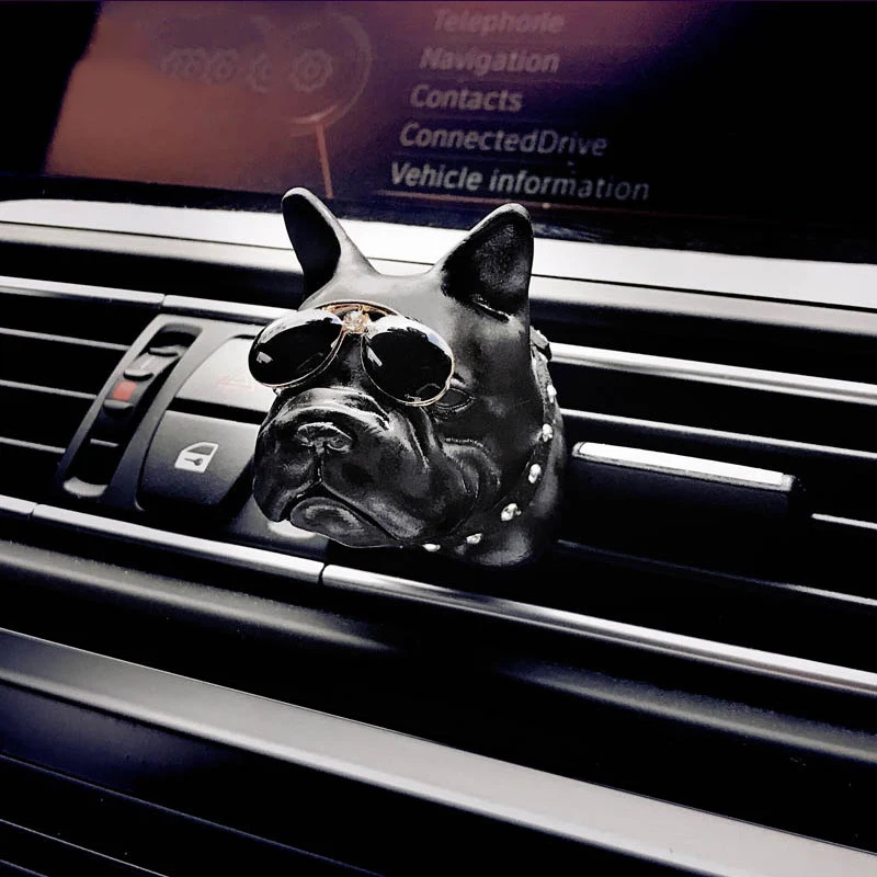 

Bulldog Car Air Freshener perfume Automobile Interior Perfume Clip Fragrance Decoration Bull Dog Ornaments Car Accessories