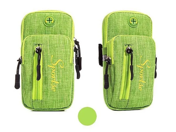 Универсальная спортивная сумка на руку, держатель для телефона, водонепроницаемый чехол на руку для телефона, для смартфонов iPhone samsung от 4 до 6,2 дюймов - Цвет: Sports Green