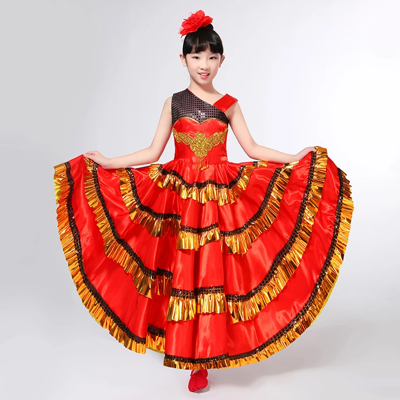 

Spanish Bullfight Dance Dress Robe Flamenco traje de española костюм для танца