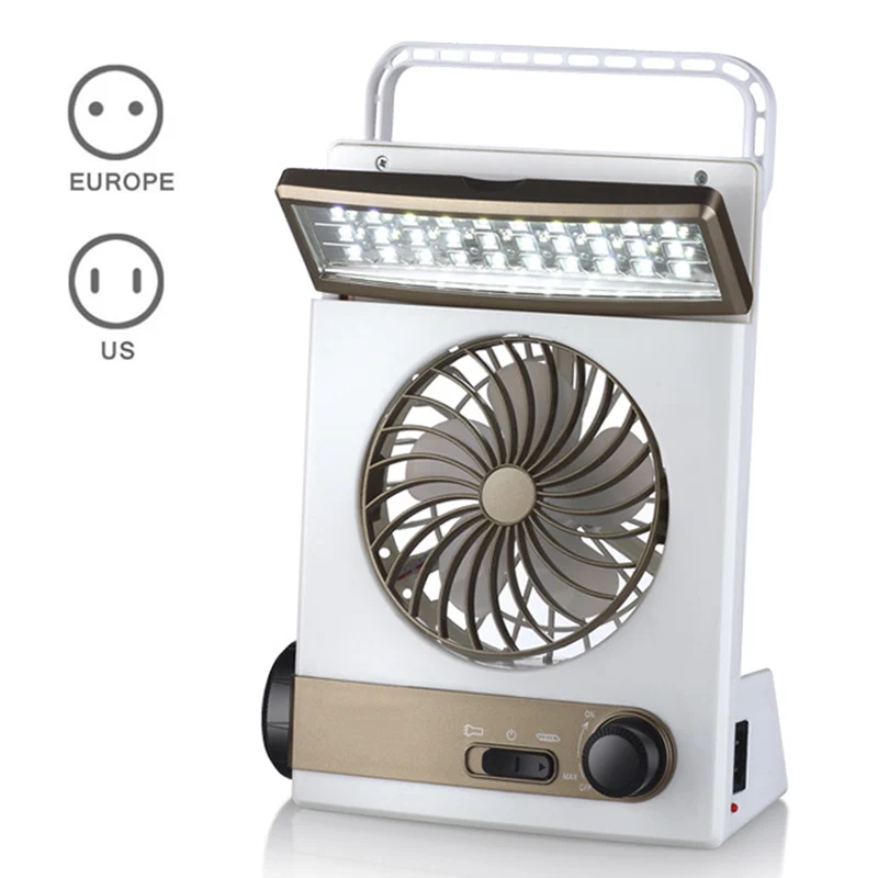

Newes 3 in 1 Multi-functional Solar Cooling Table Fans with LED Table Lamp Flashlight Torch for Home Camping Outdoor --
