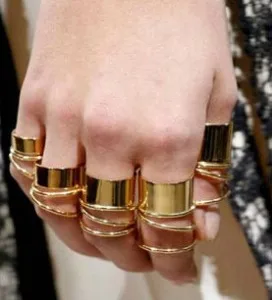

European and American trade jewelry Rings Sets smooth texture metal ring 9 a group of wholesale free shipping