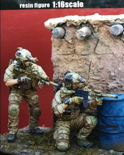 

1/16 scale US Naval Special Warfare Development Group Attack 2 people miniatures WWII Resin Model Kit Model Free Shipping
