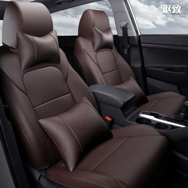 Новые 6D автомобильные сиденья, специальные настройки, индивидуальная подушка сиденья, старшая кожа, автомобильный коврик, для hyundai Tucson автостайлинг - Название цвета: Artificial leather B