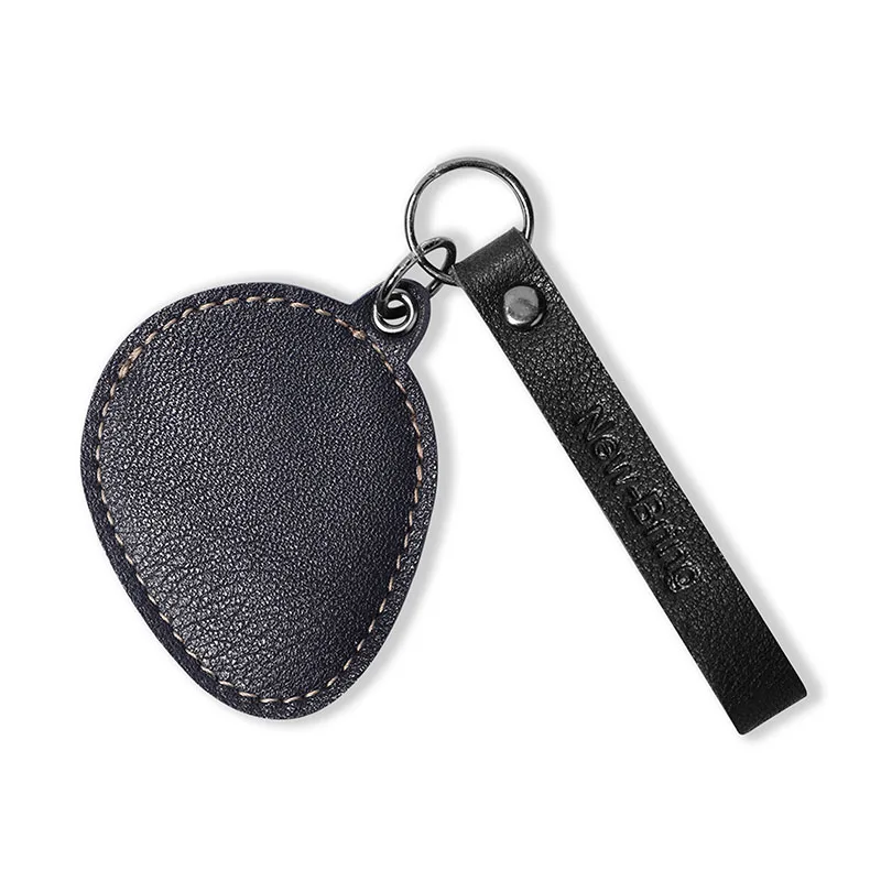 NewBring бренд кожаный RFID брелок для ключей дверной замок контроль доступа RFID метки футляр для удостоверения личности сумка для карт доступа ключница чехол для ключей - Цвет: Blue With Strap