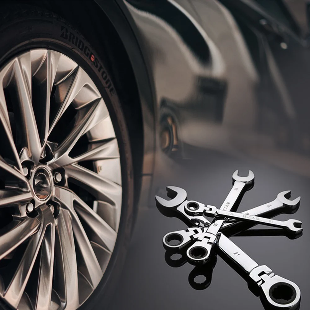 

10Pcs Multi-Function Wrench Tool Kit Set Dual-Use Ratchet Wrench Set Mechanical Fast Repair Spanners Car Repair Tool Set