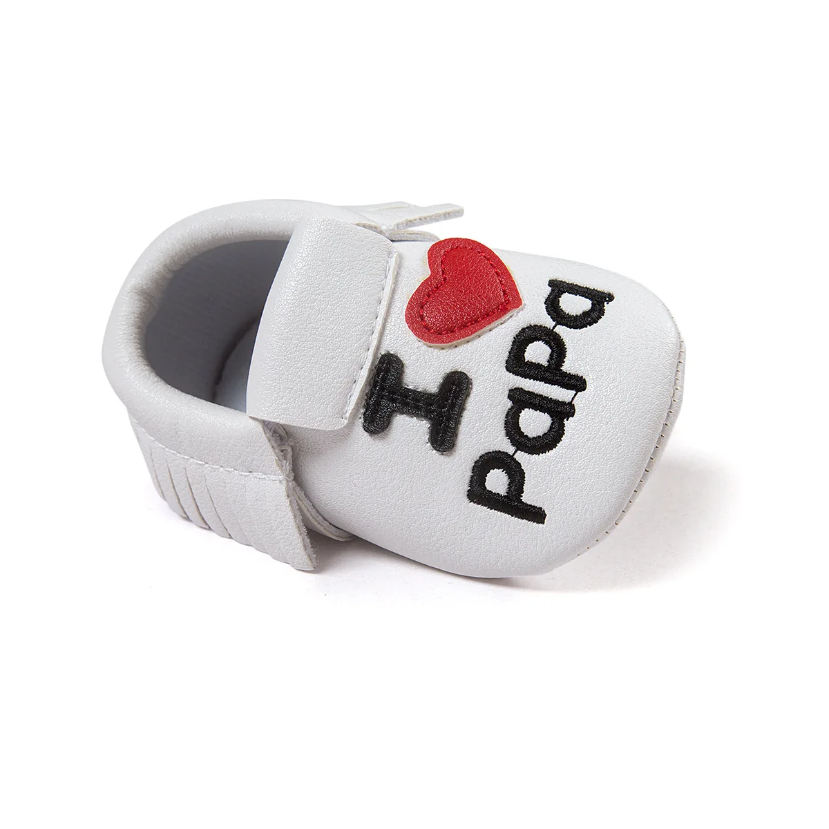 2019 Мода Усы Мокасины с бахромой для малышей I Love Papa Mama» детские первые ходоки Bebe обувь для младенцев из кожи пу