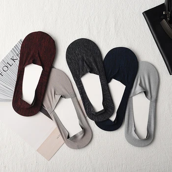 

High Quality Men Summer Socks Fashion Breathable Men Short Sock Elastic Comfy Female Non-Slip Invisible Ankle Low Cut Boot Socks