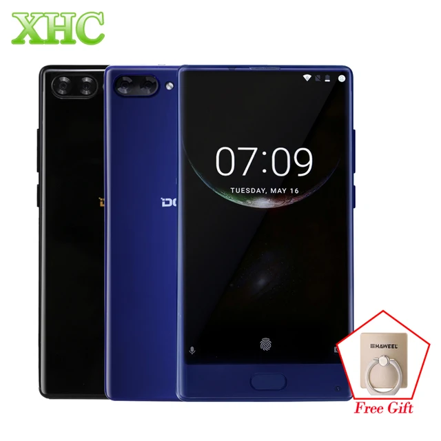 Best Price 5.5'' DOOGEE MIX RAM 4GB ROM 64GB Smartphones Android 7.0 Octa Core Dual Back Cameras Dual SIM Mobile Phones Quick Charging GPS