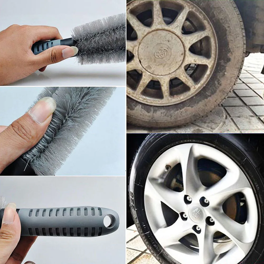 New Car wheel brush wheel rims tire washing brush vehicle cleaning brush car scrub brush (3)