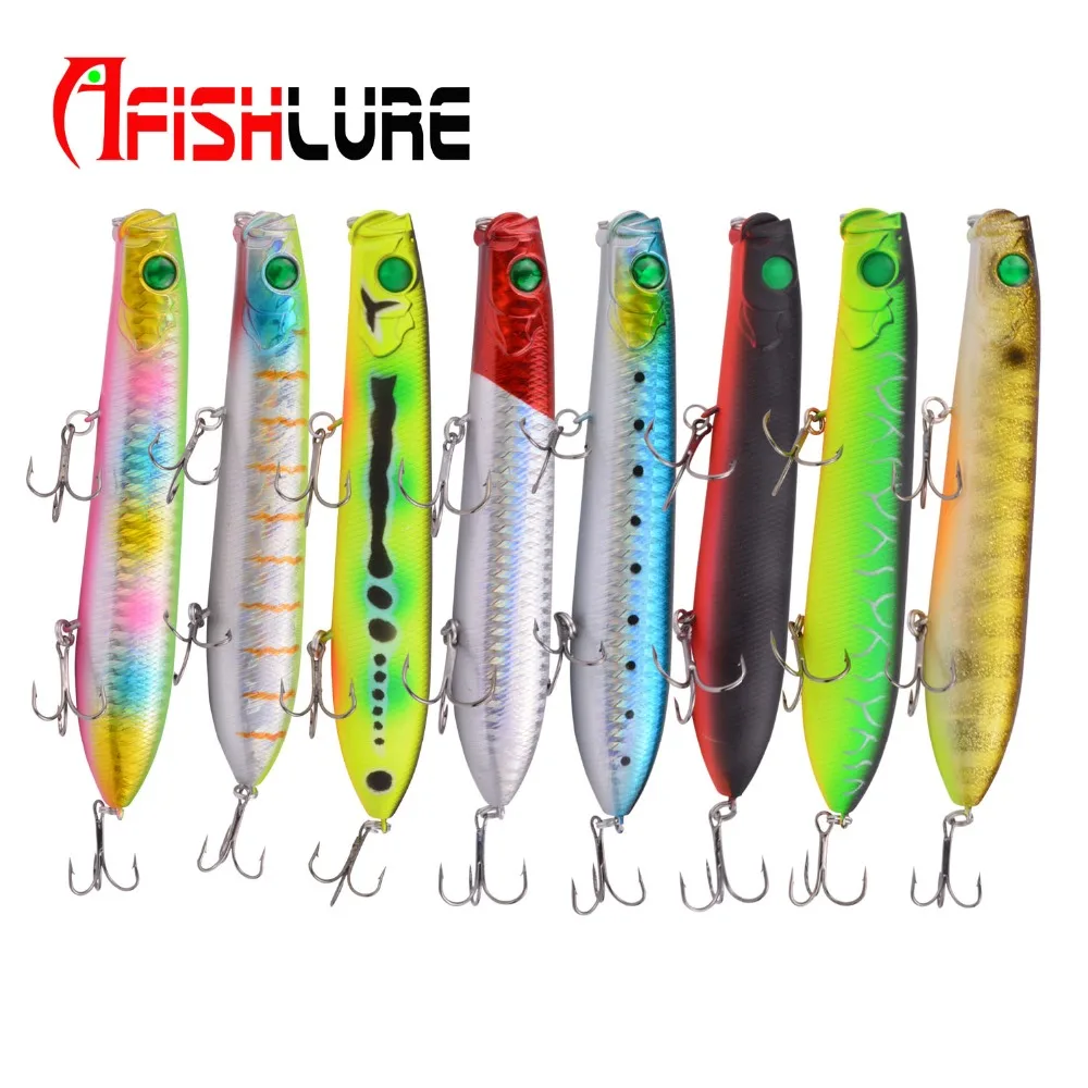

8 Color 25g 125mm Popper Lure Pesca Fishing Lure Pencil Bait Topwater Popper Lure Artificial Bait Leurre Souple Z Dog Walking