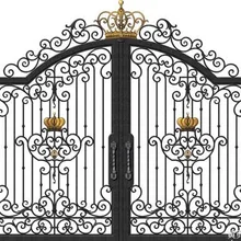 Железные входные ворота цены кованые стальные ворота для дома