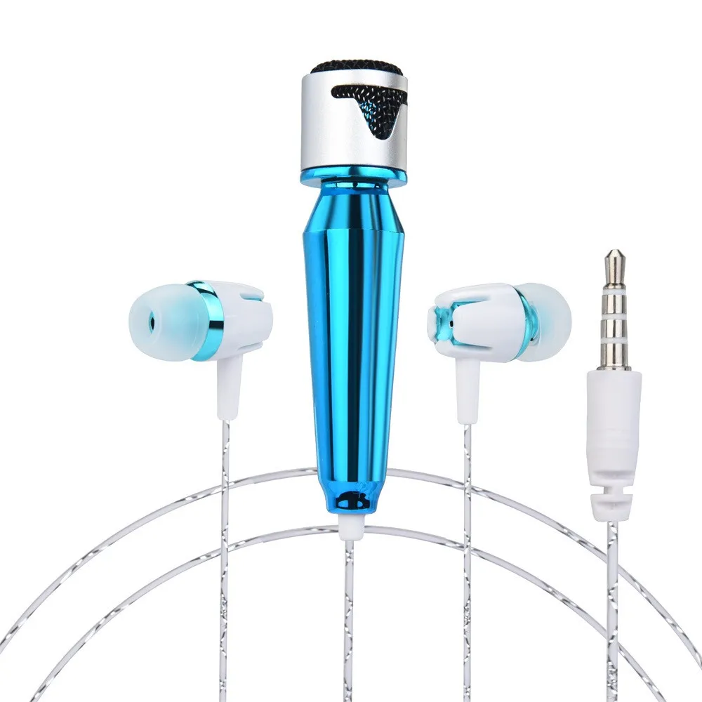 

Mini Karaoke Condenser Microphone With Earphone For Phone Computer Mini PhoneMic for recording, UC, YY, chat, other web chat,